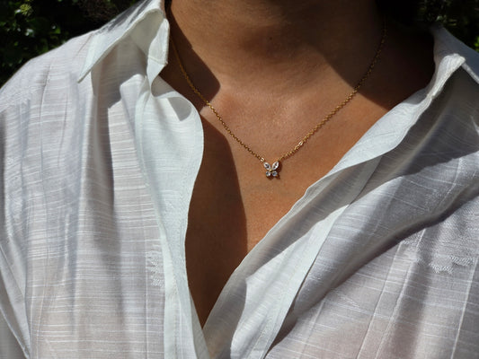 Papillon - Ketting - Stainless Steel