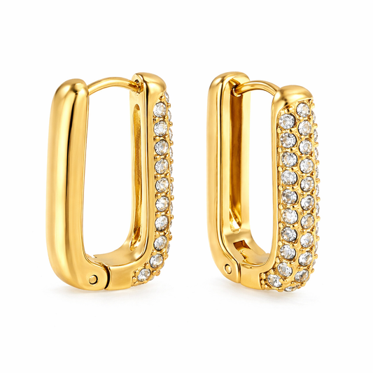 Golden Éclat - Oorbellen - Stainless Steel