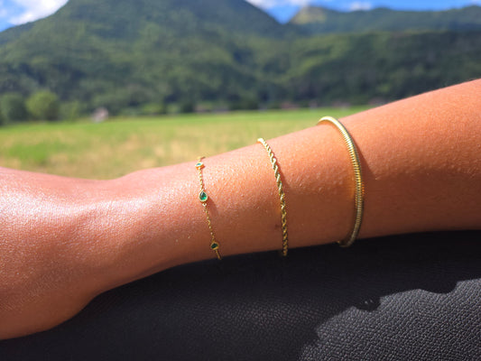 Emerald Whisper - Armband – Stainless Steel