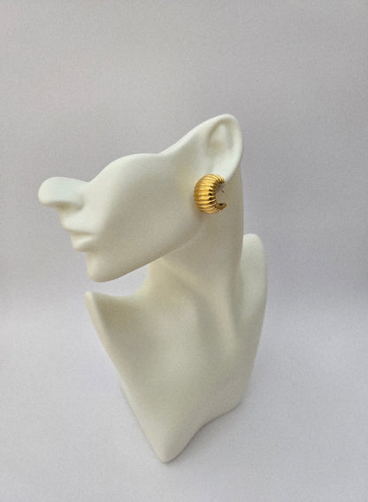Golden Curls - Oorbellen - Stainless Steel
