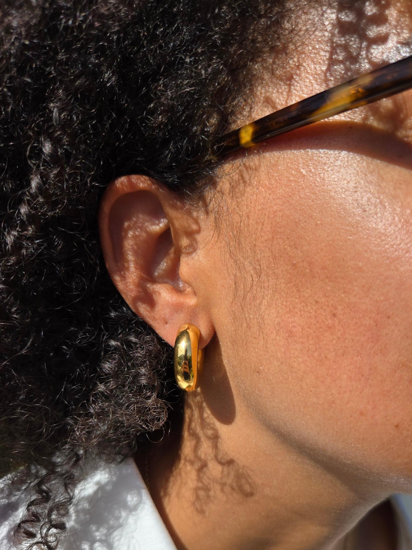 Golden Bold Hoops - Oorbellen - Stainless Steel
