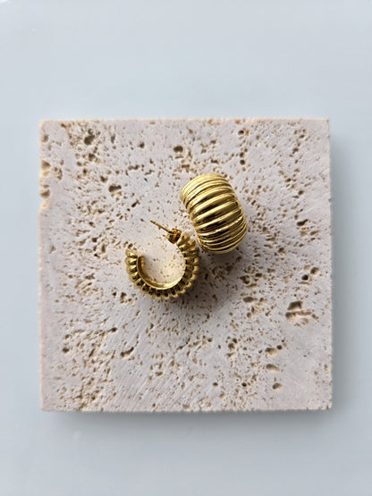 Golden Curls - Oorbellen - Stainless Steel