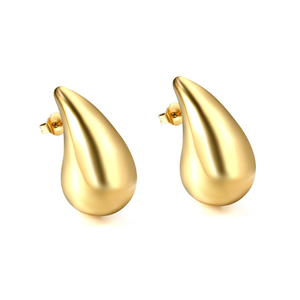 Liquid Gold - Oorbellen – Stainless Steel
