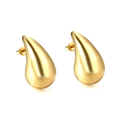 Liquid Gold - Oorbellen – Stainless Steel