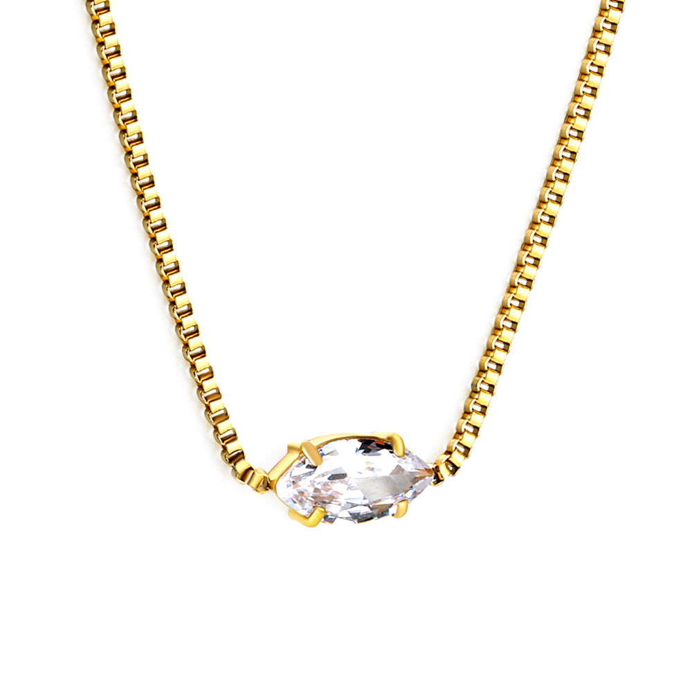 Marquise Glow - Ketting - Stainless Steel