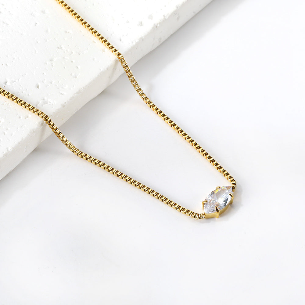 Marquise Glow - Ketting - Stainless Steel