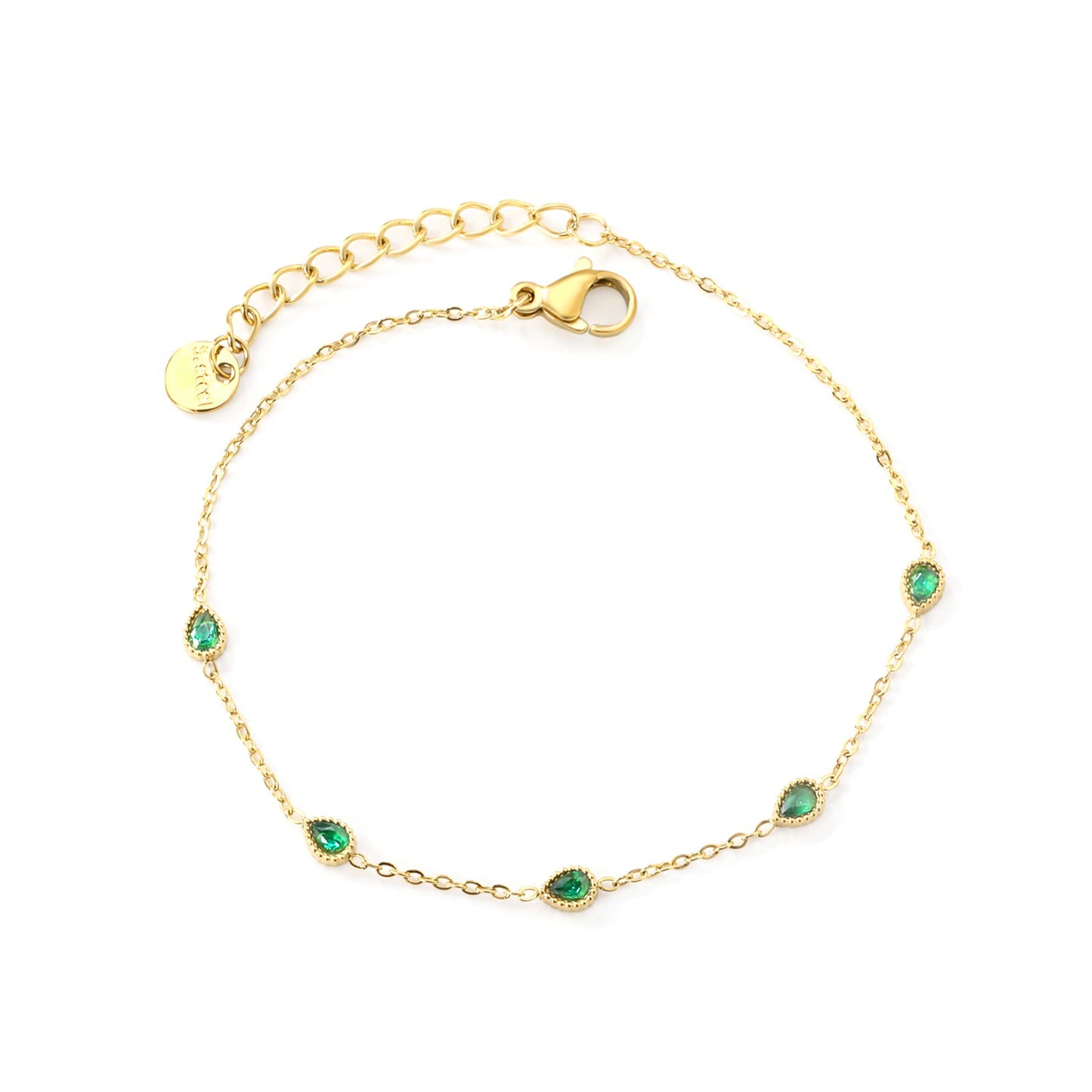 Emerald Whisper - Armband – Stainless Steel