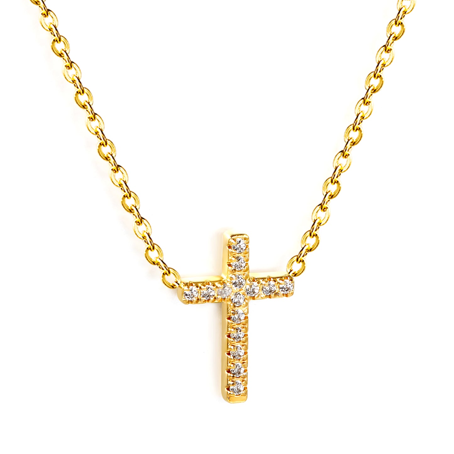 Celestia Cross - Ketting - Stainless Steel