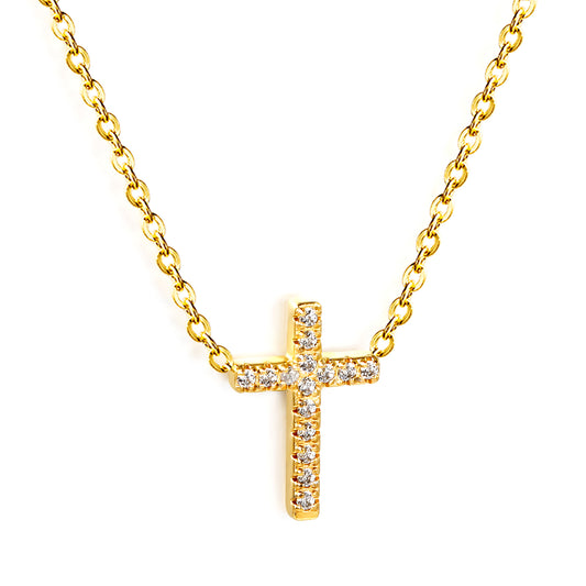 Celestia Cross - Ketting - Stainless Steel