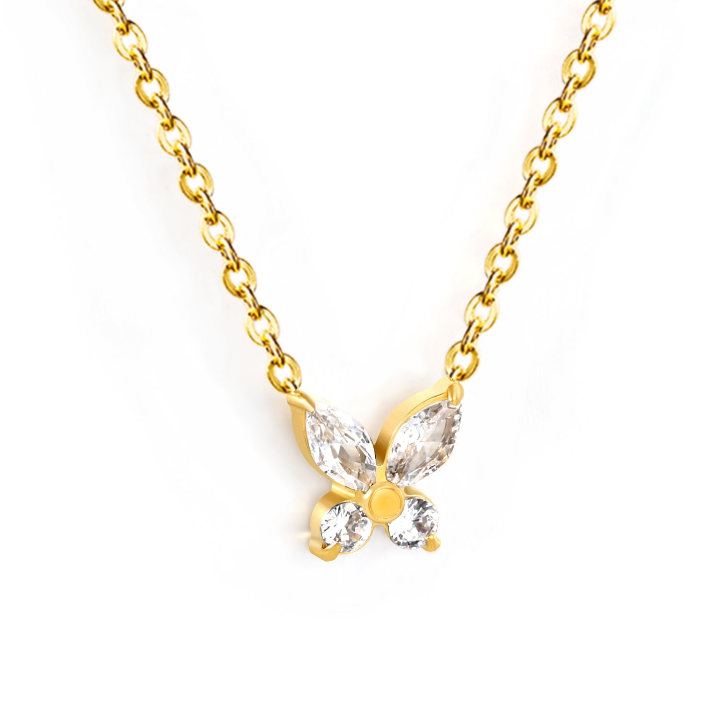 Papillon - Ketting - Stainless Steel