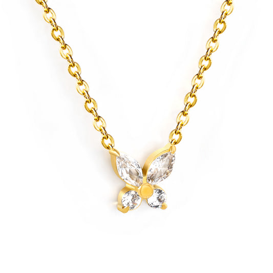 Papillon - Ketting - Stainless Steel