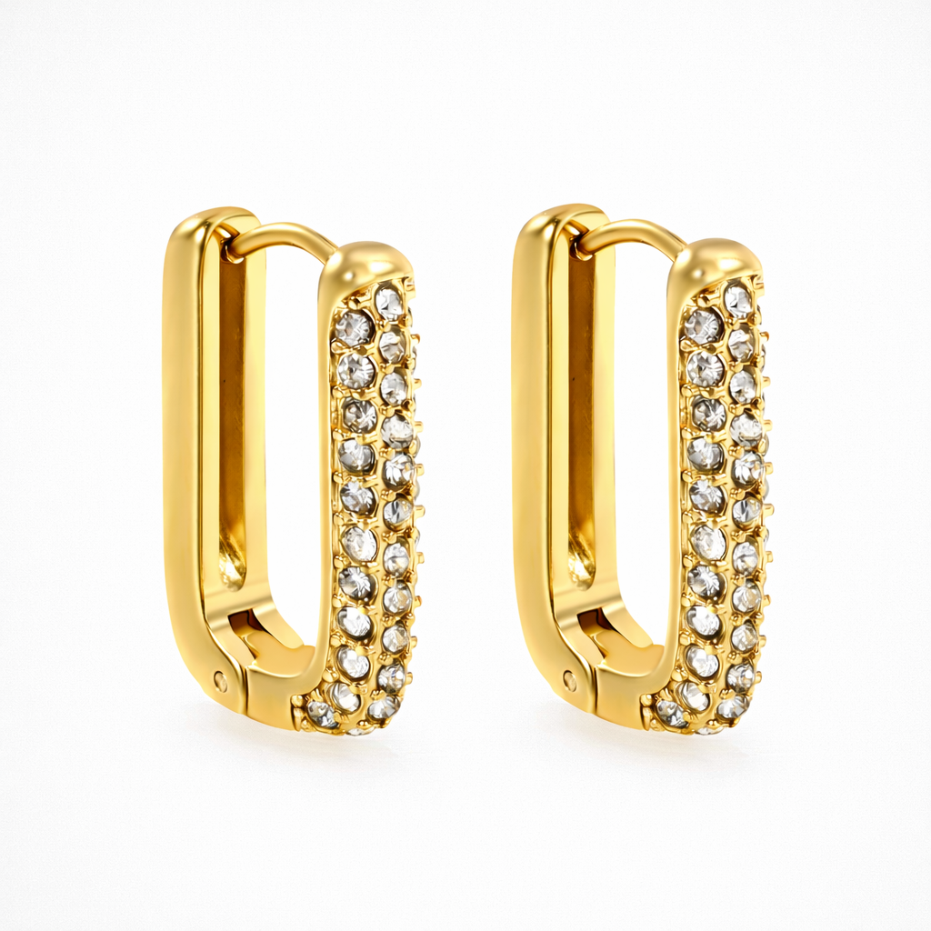 Golden Éclat - Oorbellen - Stainless Steel
